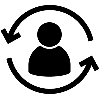 people rotate icon